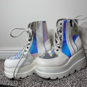 Rainbow fish sale platform festival boots